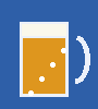 foaming beer mug